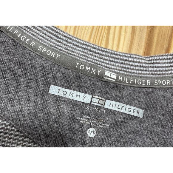 Tommy Hilfiger Sport Oversized Long Sleeve Gray Stripe Size Small - Picture 7 of 8